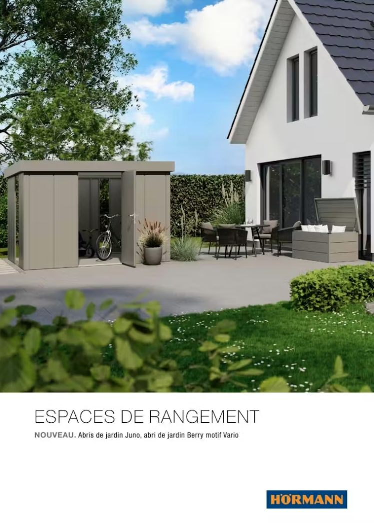 Page de garde du catalogue espaces de rangement