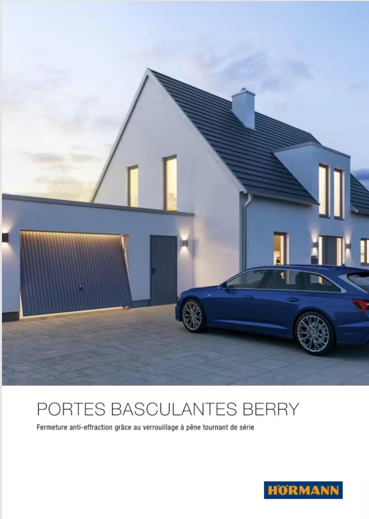 Page de garde du catalogue portes basculantes berry