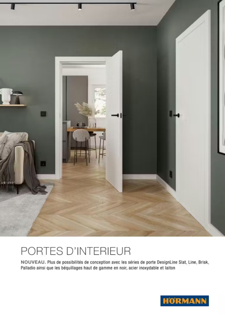 Page de garde du catalogue portes d'intérieur