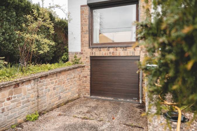 Photo d'une porte de garage sectionnelle